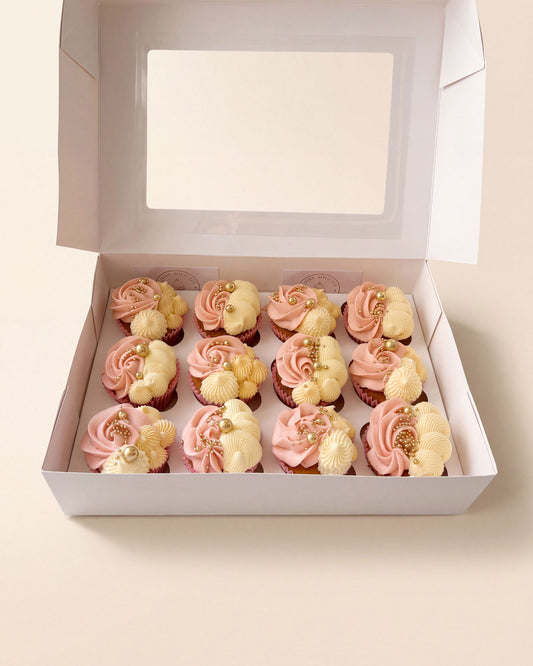 Pink & Gold Celebration Cupcakes