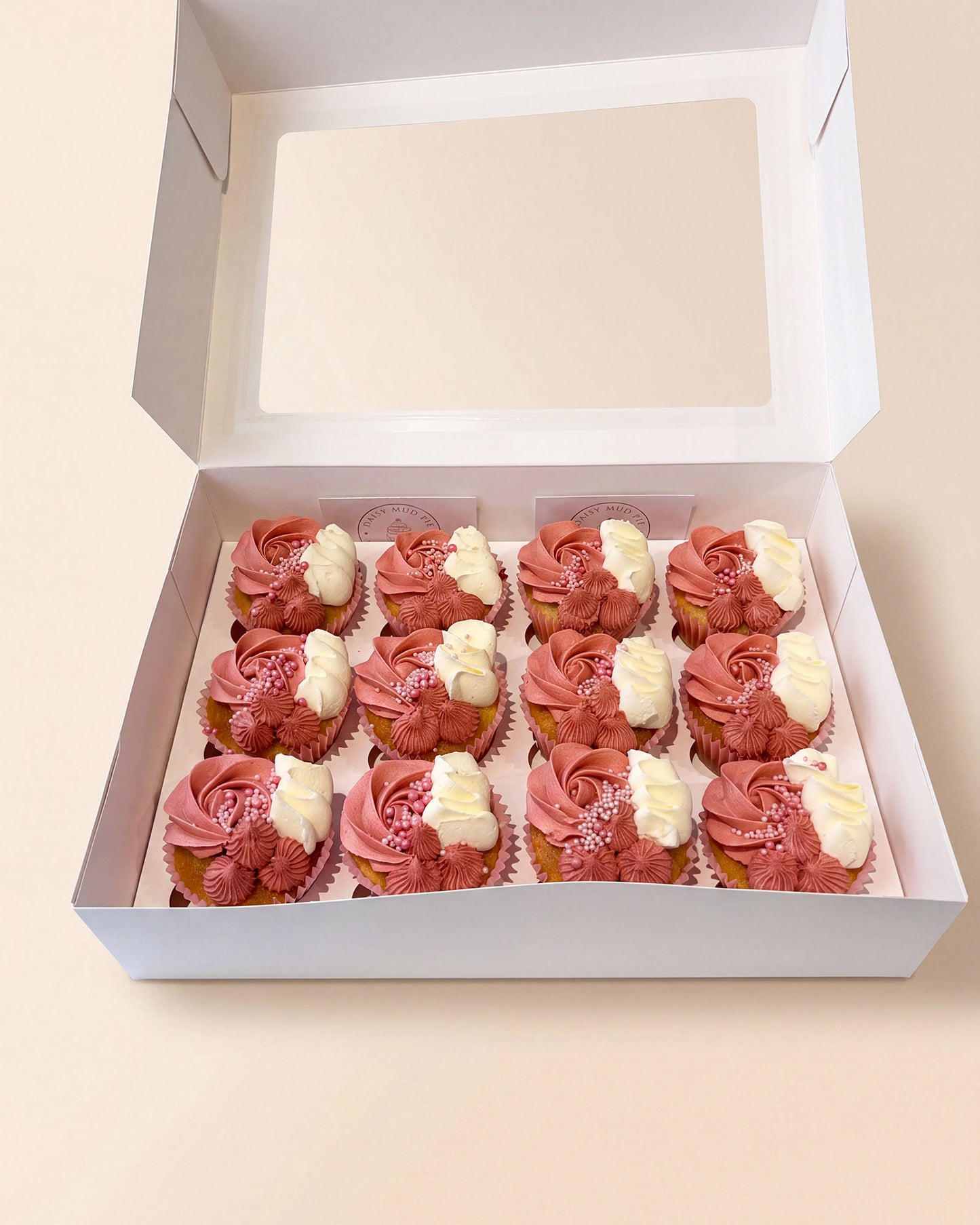 Red & Gold Celebration Cupcakes