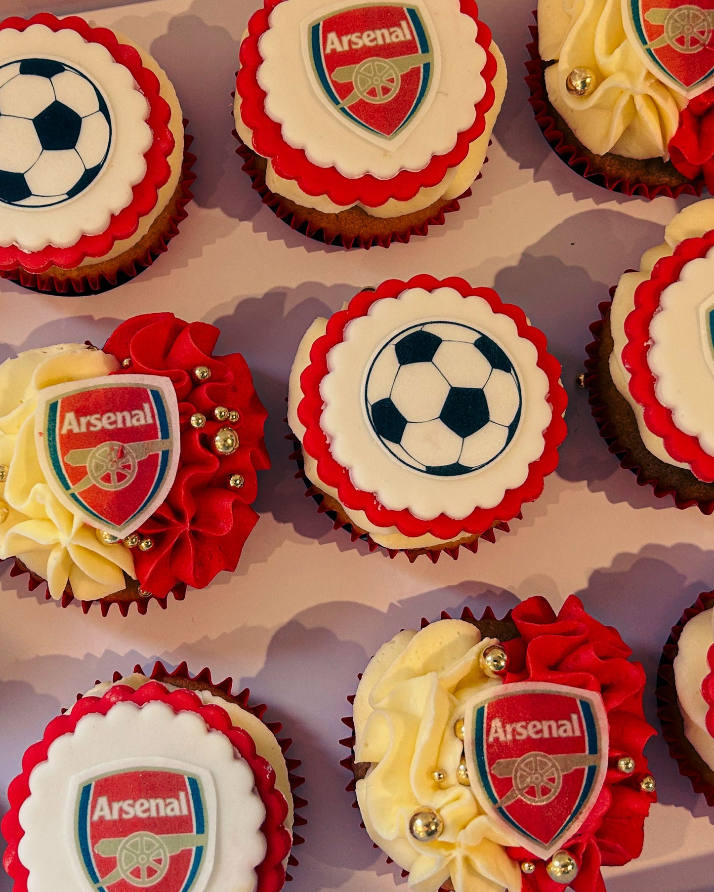 Football Club Celebration Cupcakes